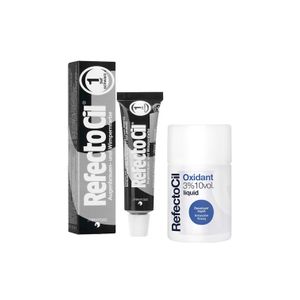 Kit 1 Tinta e 1 Oxidante de Sobrancelhas Refectocil Nº 1 Preto