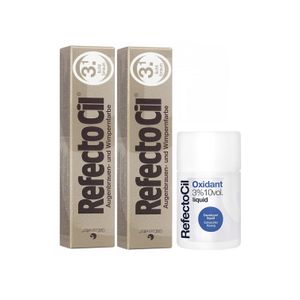 Kit 2 Tinta e 1 Oxidante Sobrancelhas Refectocil N°3.1 Castanho Claro