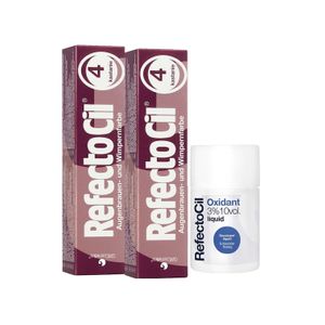 Kit Refectocil 2 Tinta + 1 Oxidante N° 4 Acaju