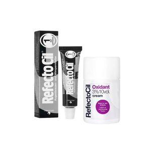Kit Refectocil 1 Tinta + 1 Oxidante Creme N°1 Preto