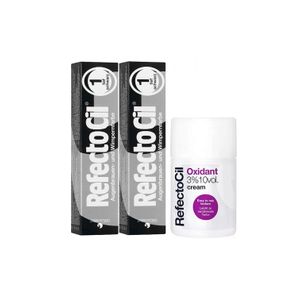 Kit Refectocil 2 Tinta + 1 Oxidante Creme N°1 Preto
