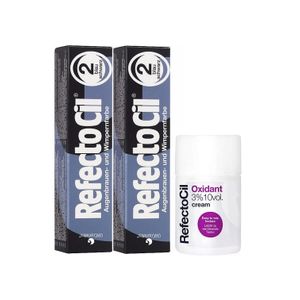 Kit Refectocil 2 Tinta + 1 Oxidante Creme N°2 Preto Azulado