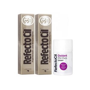 Kit Refectocil 2 Tinta + 1 Oxidante Creme N°3.1 Castanho Claro