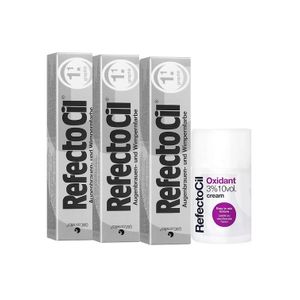 Kit Refectocil 3 Tinta + 1 Oxidante Creme N° 1.1 Grafite