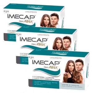 Kit Imecap Hair Max 90 Cápsulas (3x30 unidades)