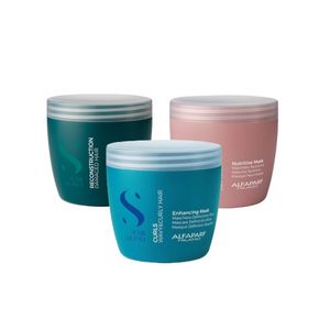 Kit Cronograma Capilar Alfaparf Semi Di Lino Para Cachos Grande
