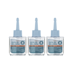 Kit Reparador De Pontas Amend Gold Black 3x30ml